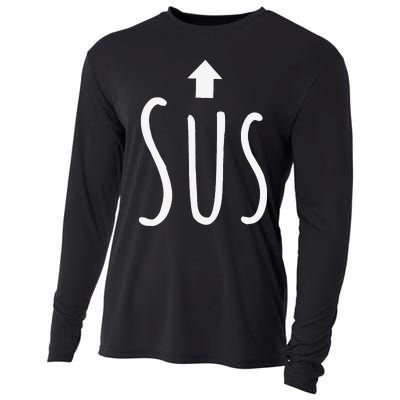 Funny Sus Arrow Gift Cooling Performance Long Sleeve Crew