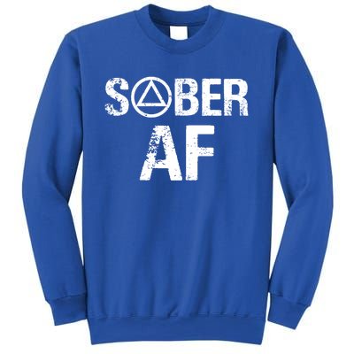 Funny Sober Af Sobriety Recovery Aa Alcoholic Support Gift Sweatshirt