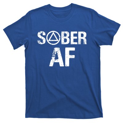 Funny Sober Af Sobriety Recovery Aa Alcoholic Support Gift T-Shirt