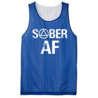 Funny Sober Af Sobriety Recovery Aa Alcoholic Support Gift Mesh Reversible Basketball Jersey Tank