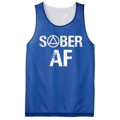 Funny Sober Af Sobriety Recovery Aa Alcoholic Support Gift Mesh Reversible Basketball Jersey Tank