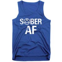 Funny Sober Af Sobriety Recovery Aa Alcoholic Support Gift Tank Top