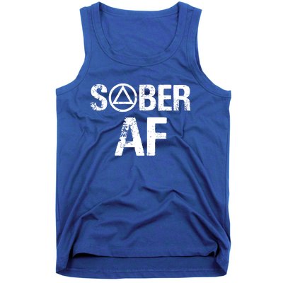 Funny Sober Af Sobriety Recovery Aa Alcoholic Support Gift Tank Top