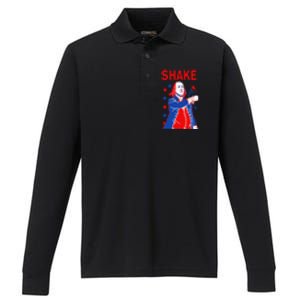 Funny Shake And Bake 4th Of July Couple Matching Performance Long Sleeve Polo