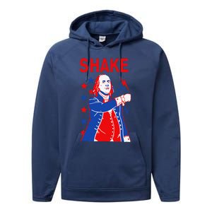 Funny Shake And Bake 4th Of July Couple Matching Performance Fleece Hoodie