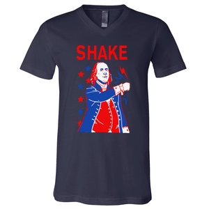 Funny Shake And Bake 4th Of July Couple Matching V-Neck T-Shirt