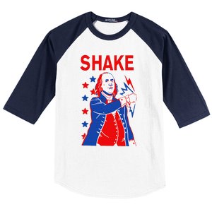 Funny Shake And Bake 4th Of July Couple Matching Baseball Sleeve Shirt