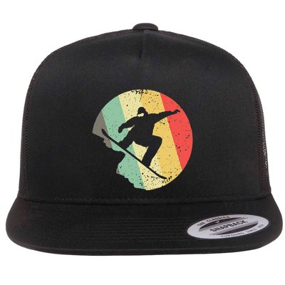 Funny Snowboarding Art For Snowboarder Snowboard Flatbill Hat