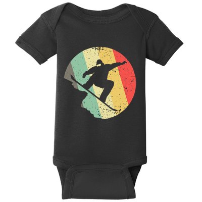 Funny Snowboarding Art For Snowboarder Snowboard Baby Bodysuit