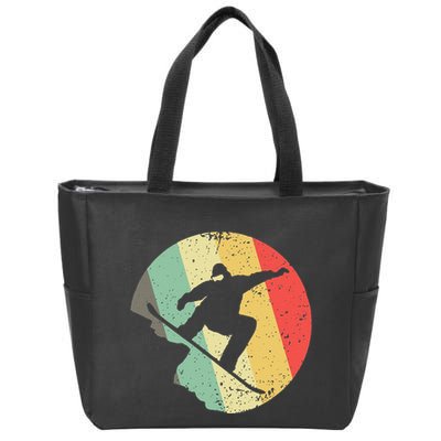 Funny Snowboarding Art For Snowboarder Snowboard Zip Tote Bag