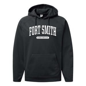 Fort Smith Arkansas Souvenirs College Style Fort Smith Arkansas Performance Fleece Hoodie