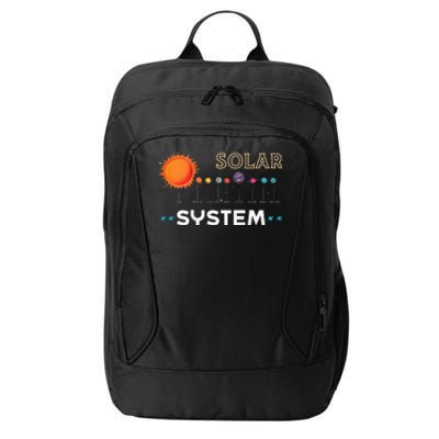 funny Space and Rocket Design for Solar System City Backpack