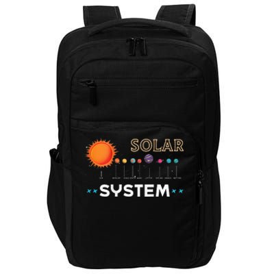 funny Space and Rocket Design for Solar System Impact Tech Backpack