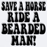 Funny Save A Horse Ride A Bearded Man Sueded Cloud Jersey T-Shirt