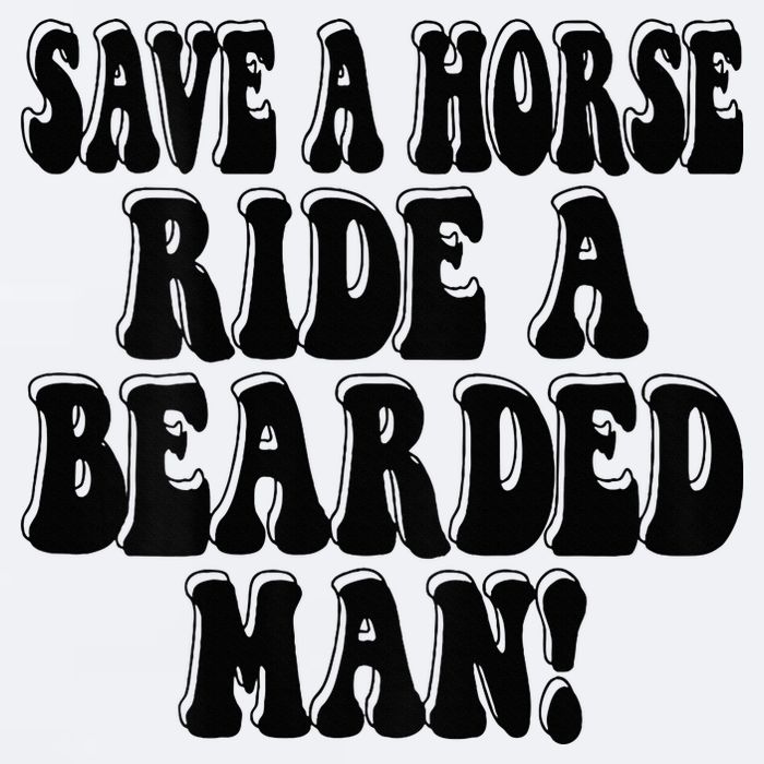 Funny Save A Horse Ride A Bearded Man Sueded Cloud Jersey T-Shirt