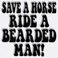 Funny Save A Horse Ride A Bearded Man Garment-Dyed Sweatshirt