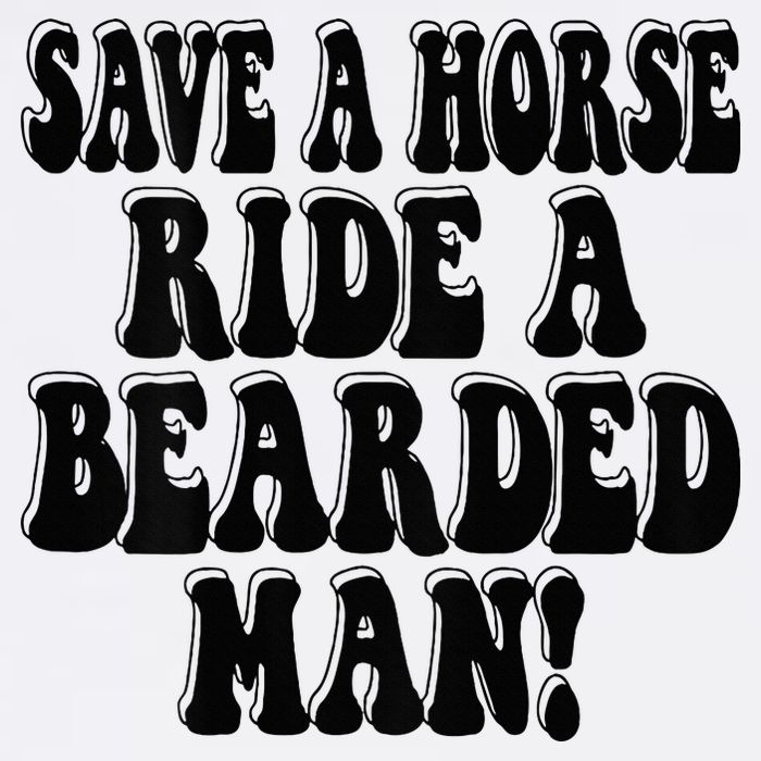 Funny Save A Horse Ride A Bearded Man Garment-Dyed Sweatshirt