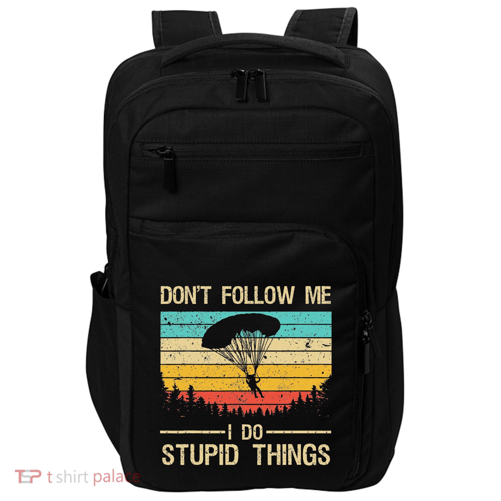 Funny Skydiving Art For Women Skydiver Skydive Lovers Impact Tech Backpack