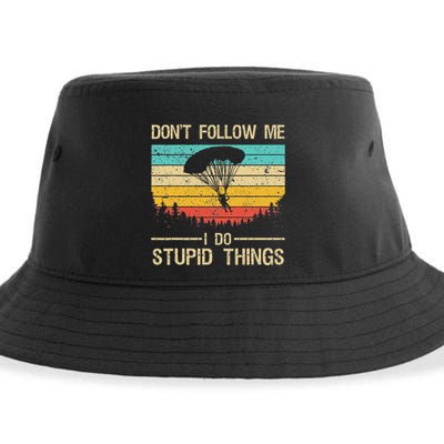 Funny Skydiving Art For Women Skydiver Skydive Lovers Sustainable Bucket Hat