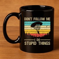Funny Skydiving Art For Women Skydiver Skydive Lovers 11oz C Handle Ceramic Mug