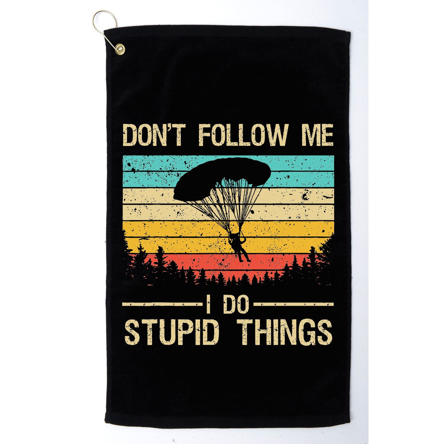 Funny Skydiving Art For Women Skydiver Skydive Lovers Golf Towel
