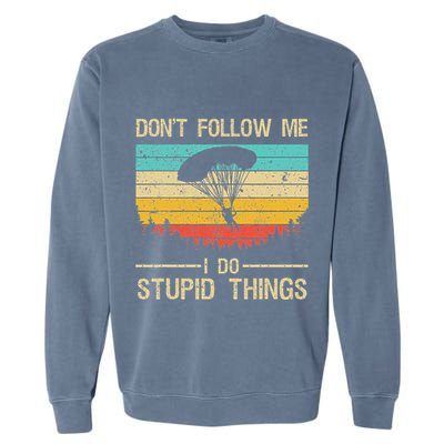 Funny Skydiving Art For Women Skydiver Skydive Lovers Garment-Dyed Sweatshirt