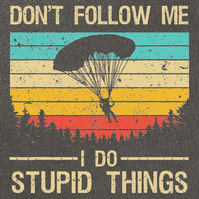 Funny Skydiving Art For Women Skydiver Skydive Lovers Cotton Canvas Backpack