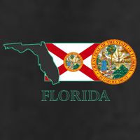 Florida Seal And Flag Cool Comfort Performance Bucket Hat