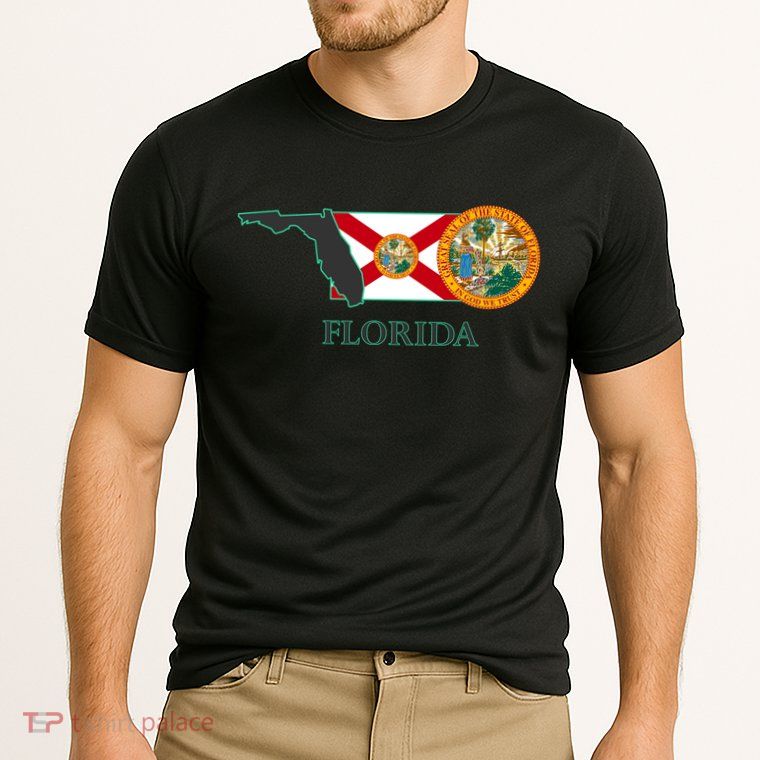 Florida Seal And Flag Performance Shirt
