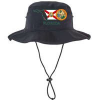 Florida Seal And Flag Bucket Hat