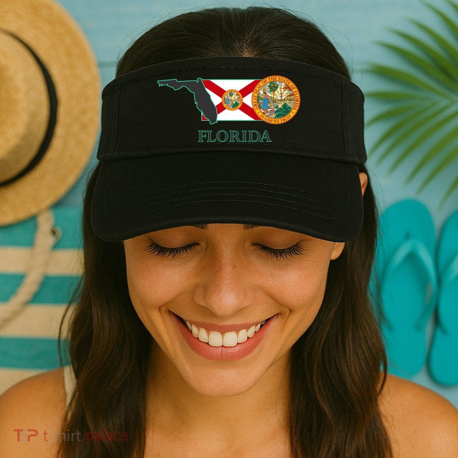 Florida Seal And Flag Visor