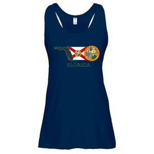 Florida Seal And Flag Ladies Essential Flowy Tank