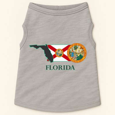Florida Seal And Flag Doggie Tank