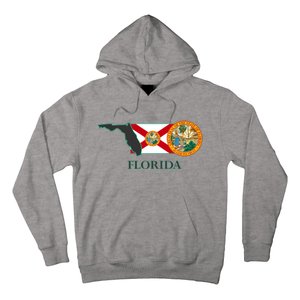 Florida Seal And Flag Hoodie