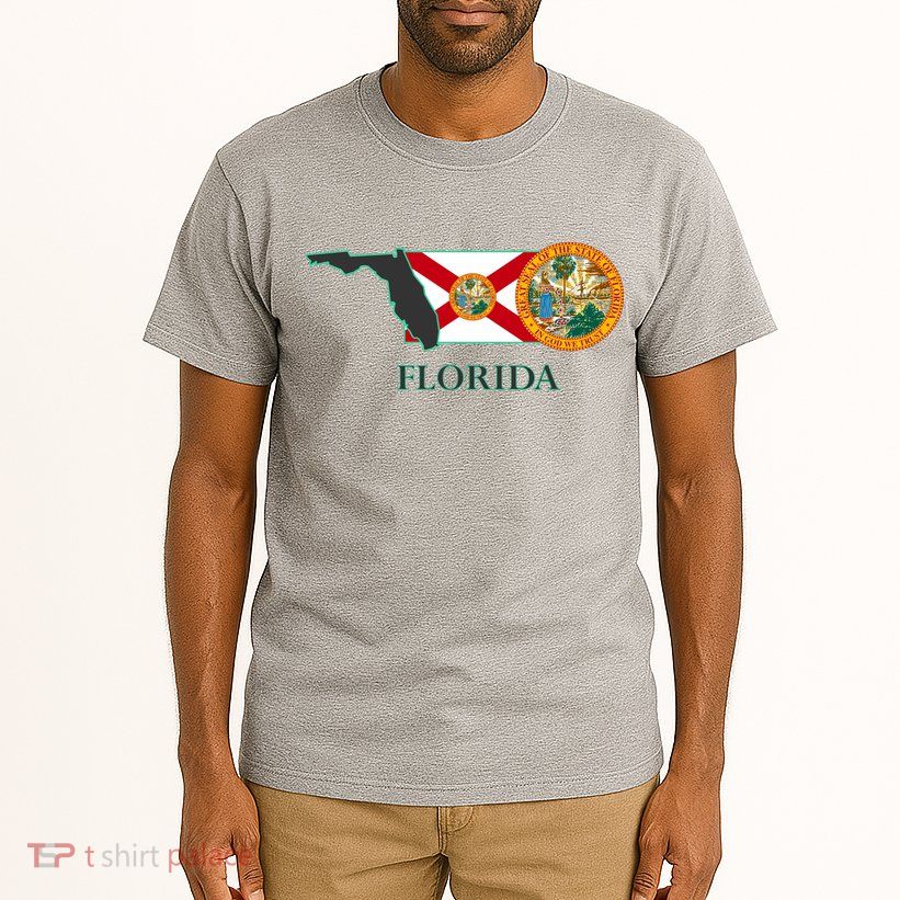 Florida Seal And Flag Tall T-Shirt
