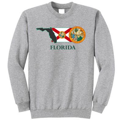 Florida Seal And Flag Tall Sweatshirt