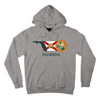 Florida Seal And Flag Tall Hoodie