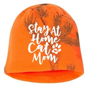 Funny Stay At Home Cat Mom Rescue Foster Cats Design Gift Kati - Camo Knit Beanie