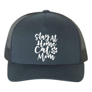 Funny Stay At Home Cat Mom Rescue Foster Cats Design Gift Yupoong Adult 5-Panel Trucker Hat