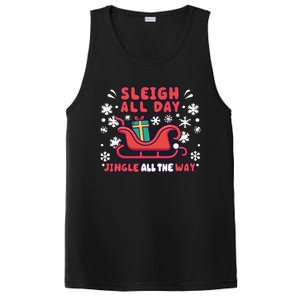 Funny Sleigh All Day Jingle All The Way Christmas Design Gift PosiCharge Competitor Tank