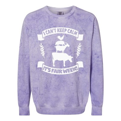 Fun State and County Fair Show Farm Animal Showing Quote Colorblast Crewneck Sweatshirt