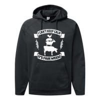 Fun State and County Fair Show Farm Animal Showing Quote Performance Fleece Hoodie