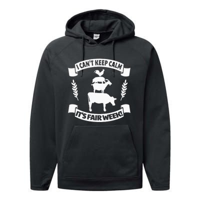 Fun State and County Fair Show Farm Animal Showing Quote Performance Fleece Hoodie