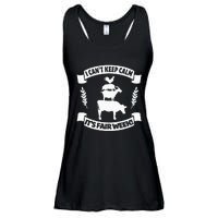 Fun State and County Fair Show Farm Animal Showing Quote Ladies Essential Flowy Tank