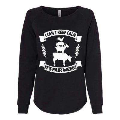 Fun State and County Fair Show Farm Animal Showing Quote Womens California Wash Sweatshirt