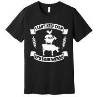 Fun State and County Fair Show Farm Animal Showing Quote Premium T-Shirt