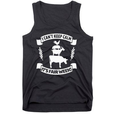 Fun State and County Fair Show Farm Animal Showing Quote Tank Top