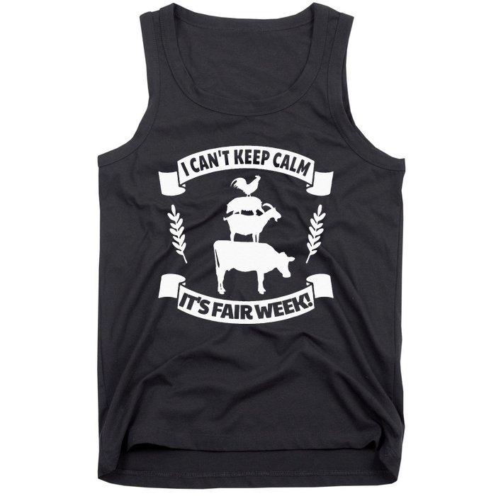 Fun State and County Fair Show Farm Animal Showing Quote Tank Top