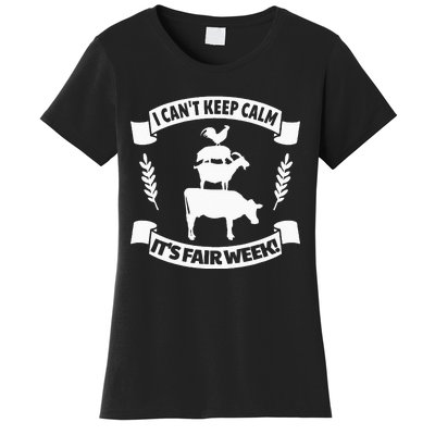 Fun State and County Fair Show Farm Animal Showing Quote Women's T-Shirt