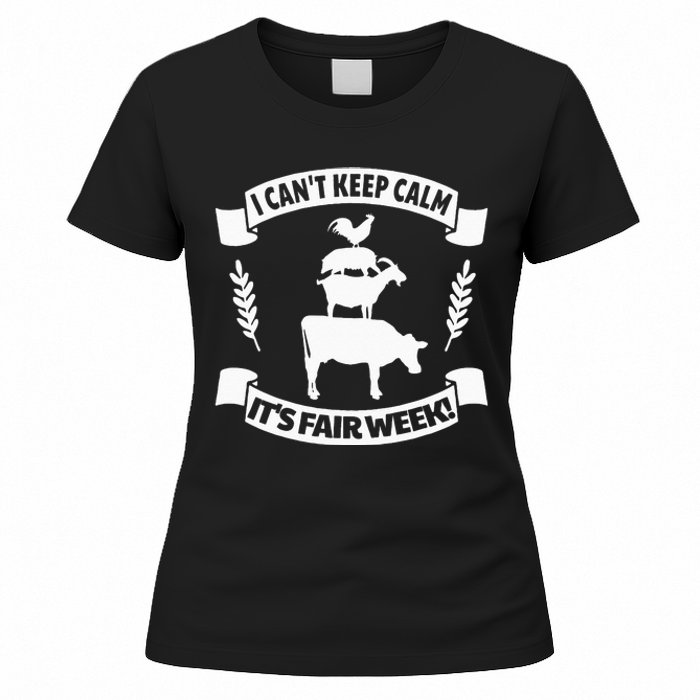 Fun State and County Fair Show Farm Animal Showing Quote Women's T-Shirt